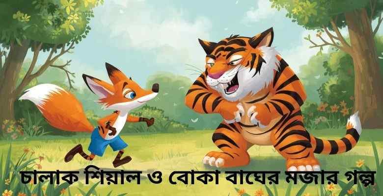 চালাক শিয়াল ও বোকা বাঘের মজার গল্প| A Clever Fox And Foolish Tiger- বুদ্ধি বনাম শক্তির শিক্ষা